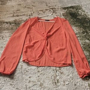 Orange blouse